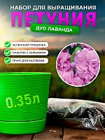 Набор для выращивания петунии "Дуо Лаванда"